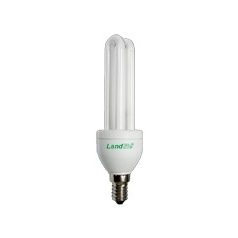   LANDLITE Energiatakarékos, E14, 11W, 550lm, 2700K, U csöves formájú fényforrás (ELM-11W)