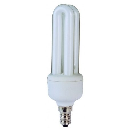 LANDLITE Energiatakarékos, E14, 11W, 450lm, 2700K, U csöves formájú fényforrás (ELM-11W)