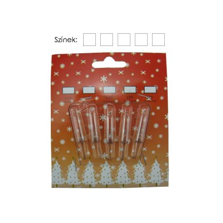 LANDLITE GLQ14/1,  MULTIPACK-5db 4.5V pótizzók, színtelen (50db-s minifüzérhez)