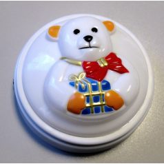   LANDLITE YLPL-15, Push Light, Nyomógombos lámpa, elemes éjszakai irányfény, elemes éjjeli fény, mackó figurával   gyerekszoba  gyerek