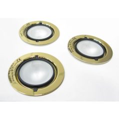    LANDLITE Halogén, G4, 3x20W, Ø70mm, fix, arany, spot lámpa szett (KIT-501-3 (KIT-06-3))