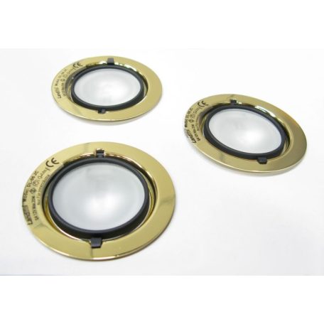  LANDLITE Halogén, G4, 3x20W, Ø70mm, fix, arany, spot lámpa szett (KIT-501-3 (KIT-06-3))