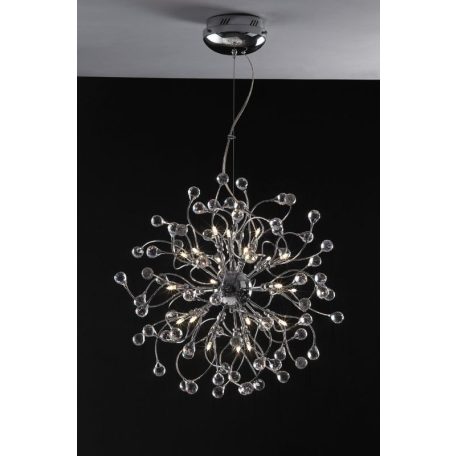LANDLITE MONACO, MD2184/24, 24XG4 12V 10W halogén, króm, kristály lámpa