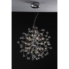   LANDLITE MONACO, MD2184/24, 24XG4 12V 10W halogén, króm, kristály lámpa