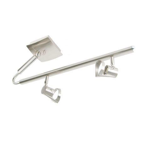 LANDLITE MW-5407 / 2C modern matt króm mennyezeti lámpa, 2xGU10 50W 230V