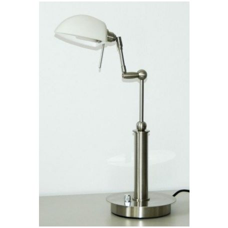 LANDLITE TBT-07, G9 40W 230V halogen Leuchte, mit dimmer, matt chrom, Position verstellbar, Tischlampe