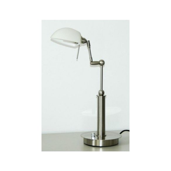  LANDLITE TBT-07 asztali lámpa, G9, max. 1x40W, matt króm, fényszabályozóval, halogén fényforrással
