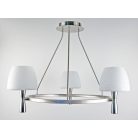 LANDLITE MW-5362/3C-S-C matt ezüst lámpa E14 foglalattal, max 60W