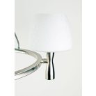 LANDLITE MW-5362/3C-S-C matt ezüst lámpa E14 foglalattal, max 60W