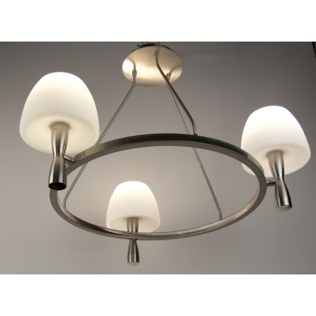 LANDLITE MW-5362/3C-S-C matt ezüst lámpa E14 foglalattal, max 60W