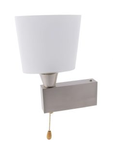   LANDLITE QUBELLE W1L, 1X230V G9 40W, Nickel satiniert, Wandleuchte