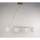 LANDLITE MW-5362/4P-S, antik bronz, függeszték
