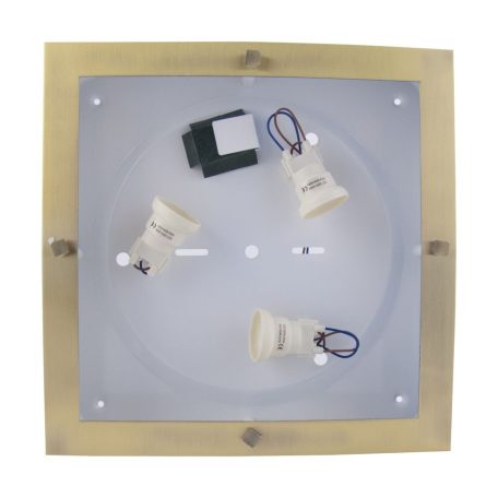 LANDLITE KABIRA MW-4206A/16", antik bronz mennyezeti lámpa, 3xE27 60W