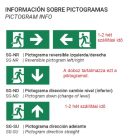 Normalux SG-K LED Irányfény IP20 100lm 1óra,  állandó üzemű - piktogram szettel együtt