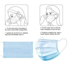 3 RÉTEGŰ SZÁJMASZK, ARCMASZK, MASZK