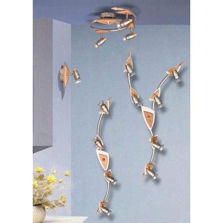 LANDLITE LAVONN-A01 spotlámpa 1xGU10 50W 230V (matt króm / faborítás)