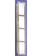 LANDLITE INGA-A04 moderne Wandlampe 4xG9 40W 230V (matt chrom / weiss Glas)