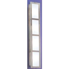   LANDLITE INGA-A04 moderne Wandlampe 4xG9 40W 230V (matt chrom / weiss Glas)