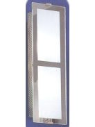 LANDLITE INGA-A02 moderne Wandlampe 2xG9 40W 230V (matt chrom / weiss Glas)