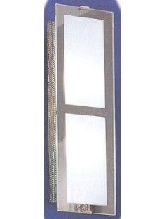   LANDLITE INGA-A02 moderne Wandlampe 2xG9 40W 230V (matt chrom / weiss Glas)