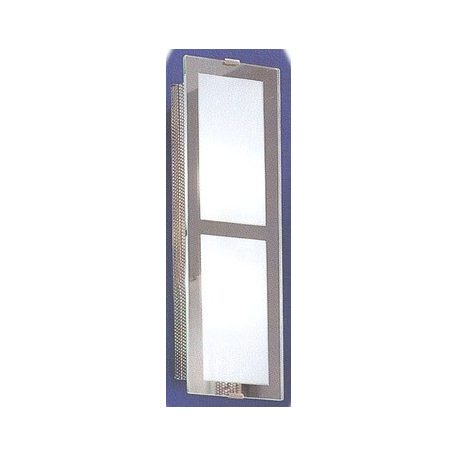 LANDLITE INGA-A02 modern fali lámpa 2xG9 40W 230V (matt króm / fehér üveg)
