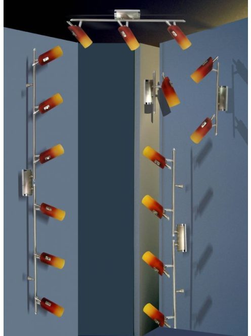 LANDLITE Hot Fire-A1, 1x40W 230V G9, króm/mattkróm, spotlámpa