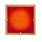 LANDLITE MELIA 23 cm 1xG9 40W 230V  Fali / mennyezeti lámpa - fa/színes üveg