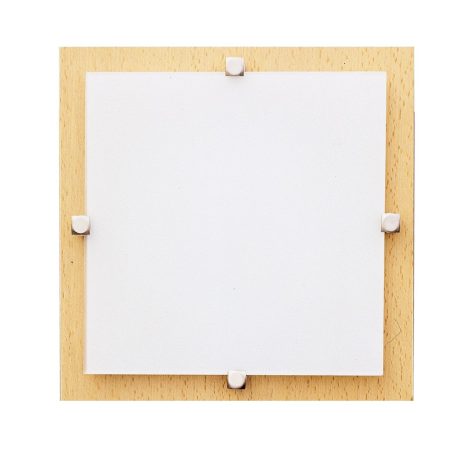 LANDLITE MELIA 16.5 cm 1xG9 40W 230V fa fehér üveggel, fali / mennyezeti lampa