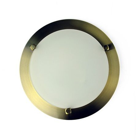 LANDLITE MELISSA D23 modern fali / mennyezeti lámpa 1xG9 40W 230V (antik bronz / fehér üveg)
