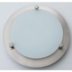   LANDLITE MELISSA D23 modern fali / mennyezeti lámpa 1xG9 40W 230V (nikkel / fehér üveg)