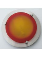 LANDLITE MELISSA D23 modern fali / mennyezeti lámpa 1xG9 40W 230V (nikkel / piros üveg)