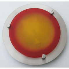   LANDLITE MELISSA D23 moderne Wand- / Deckelampe 1xG9 40W 230V (nickel / rot Glas)