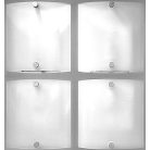 LANDLITE ARTUS 1174 modern fali / mennyezeti lámpa 4xG9 40W 230V (króm / matt-fehér üveg)