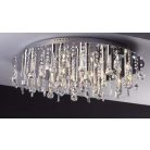LANDLITE CASINO, MX2220/R-25, 25X10W G4 12V halogén, króm, kristály lámpa
