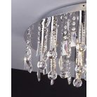 LANDLITE CASINO, MX2220/R-25, 25X10W G4 12V halogén, króm, kristály lámpa