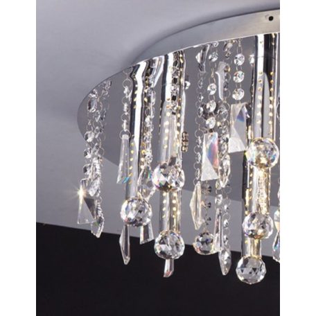 LANDLITE CASINO, MX2220/R-25, 25X10W G4 12V halogén, króm, kristály lámpa