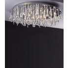 LANDLITE CASINO, MX2220/R-25, 25X10W G4 12V halogén, króm, kristály lámpa