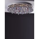 LANDLITE CASINO, MX2226/R-26, 26X10W G4 12V halogén, króm/fekete akril/színes kristály, kristály lámpa