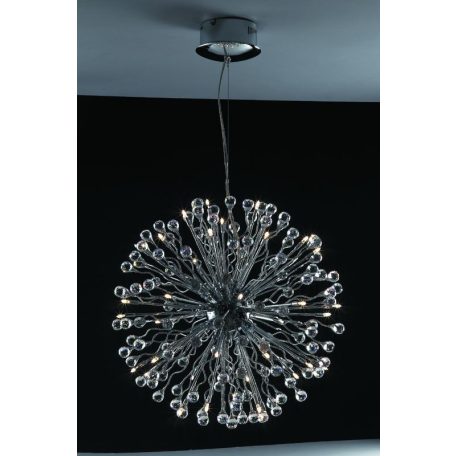 LANDLITE MONACO, MD2206/40, 40xG4 12V 10W halogén, króm, kristály lámpa