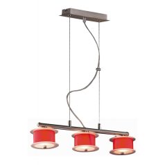 LANDLITE REFORMO P6026/3L piros, 3XG9 60W 230V, függeszték