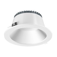   E30150DN-TW-DP, UVIDUS, 14W/20W, 3000K/4000K/6500K, UGR<24, IP20/IP64 IK06, 80°, fehér, diffúzorral, villódzásmentes, D174*87mm (kivágás D145-155mm), LED mélysugárzó