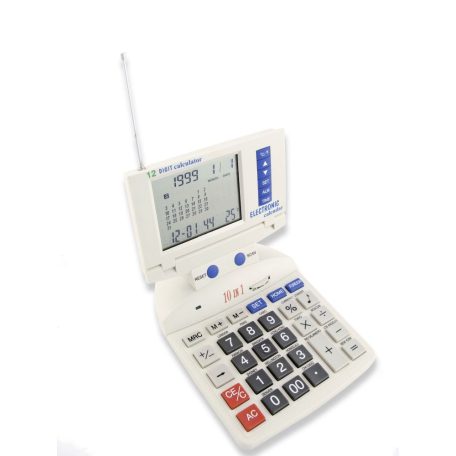 LANDLITE HC-238A   multifunkciós számológép (naptár, FM rádió is)