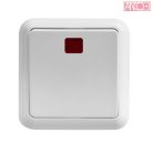 ANCO Porto 1 pole switch with glow lamp, IP44