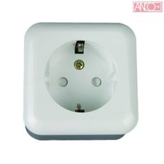 ANCO Austin grounding socket, white
