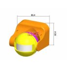 ANCO Mozgásérzékelő függőlegesen állítható 180°, fehér,  max. 12 m, 10 sek - 12 min, 230 V~, 50 Hz, 1200 W (300 VA), IP44