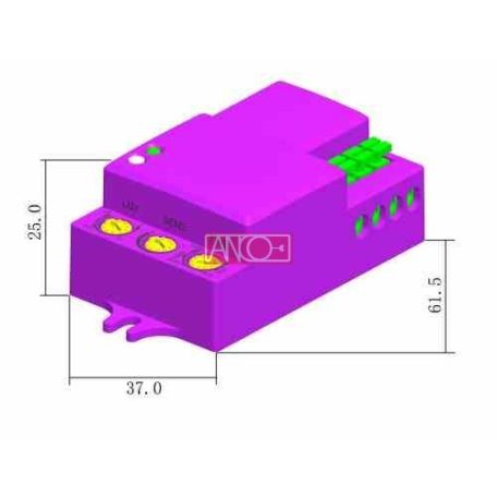 ANCO Mini microwave motion detctor 180°/360º