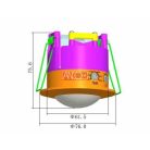 ANCO Build-in ceiling motion detector 360°