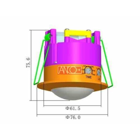 ANCO Build-in ceiling motion detector 360°