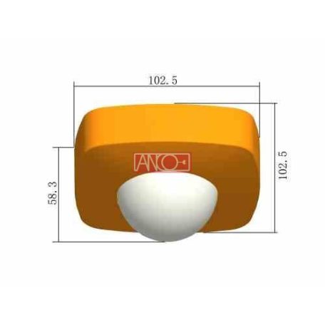 ANCO PIR ceiling presence sensor 360°, white