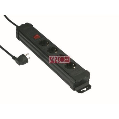 ANCO Table socket 4 way with switch, 2m